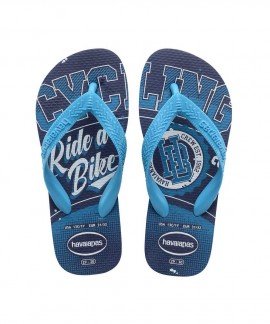 4127273-1327 HAVAIANAS KIDS ATHLETIC - NAVY BLUE TURQUOISE