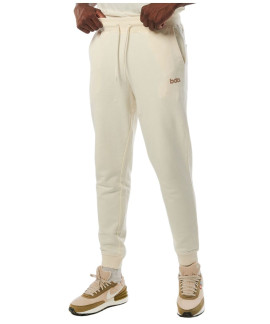 023241-013 BODYACTION  MEN TAPERED SWEATPANTS OFFWHITE 